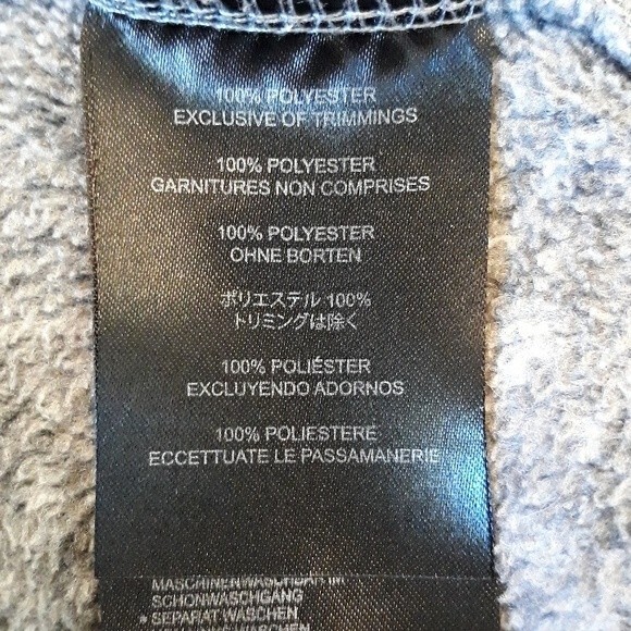 Orage Zip Up Fleece Jacket, Ladies Size L Gray High Neck - Picture 9 of 9